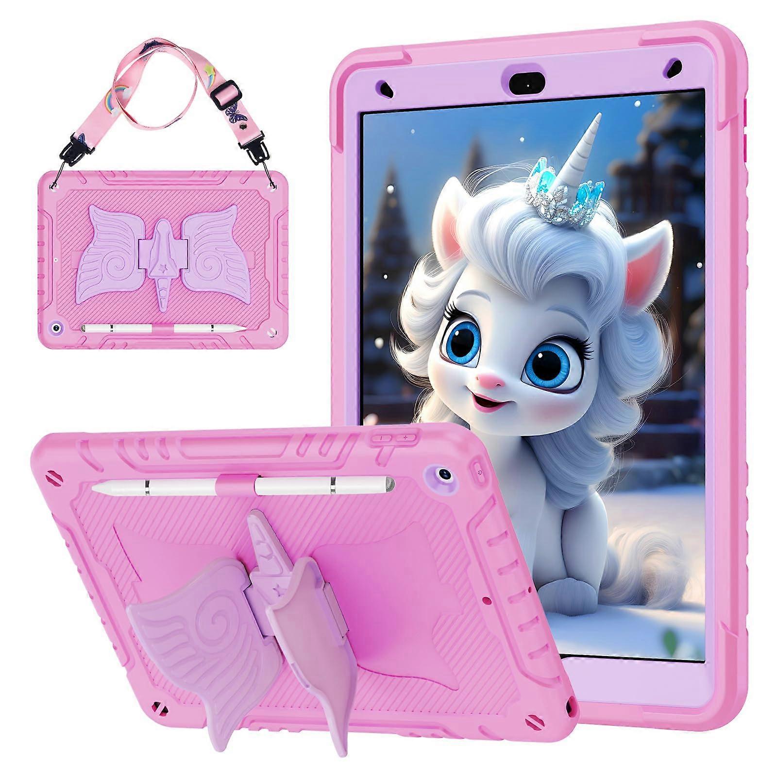 Protective Case for iPad 9th/8th/7th Generation 10.2 Inch with Stylus, Unicorn Holder and Pencil Holder