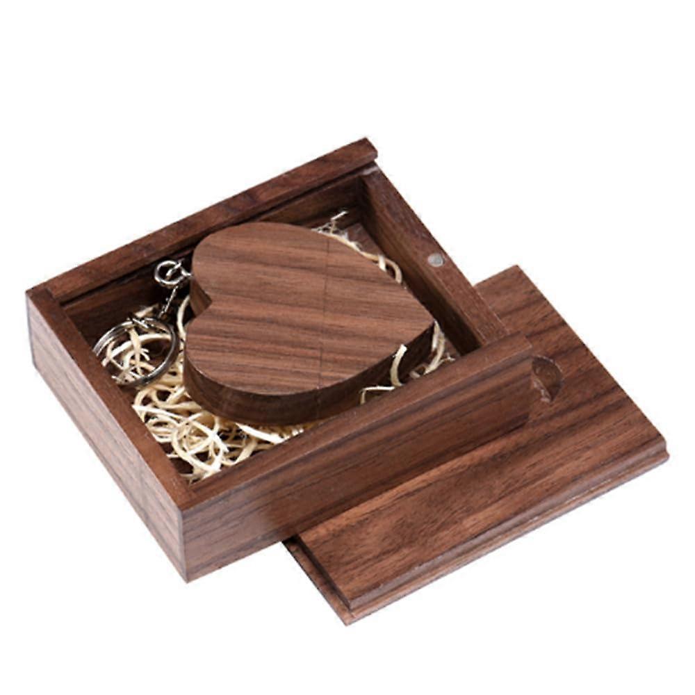 3.0 8GB Wooden USB Flash Drive Walnut Finish With Wooden Box USB Memory Stick