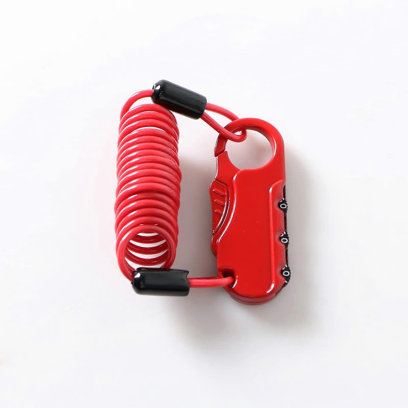 Motorcycle Helmet Lock, 3 Digit Combination AntiTheft Mini Bicycle Lock