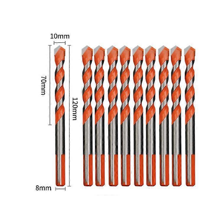 Drill Bit Set Tools Alloy Triangular Twist Bit (10mm 10pcs)