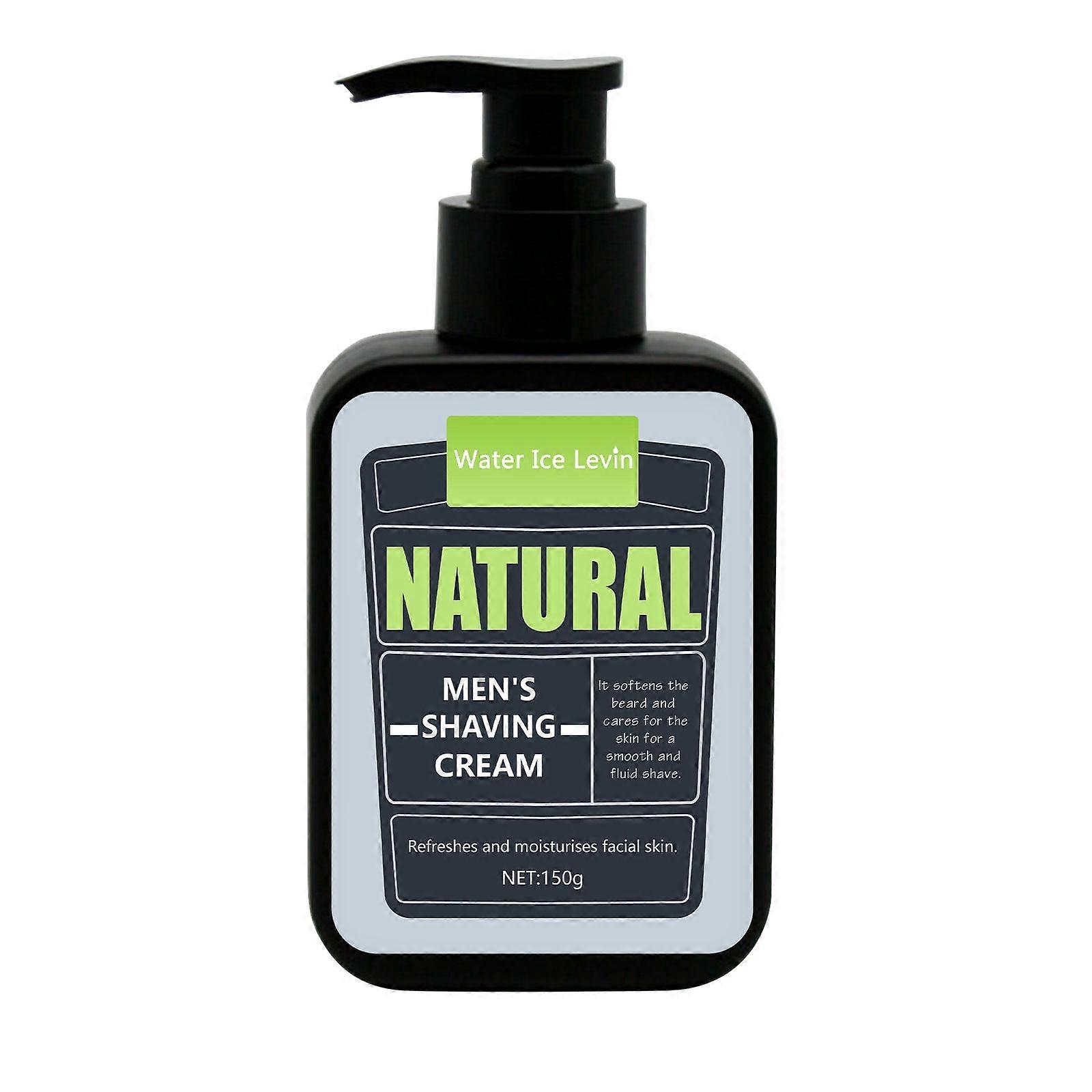 Natural Shaving Cream - Shea Butter + Vitamin E Shave Cream for Hydrated Sensitive Skin - Clean Formula for Smooth, Anti-Redness + Irritation-Free Sha