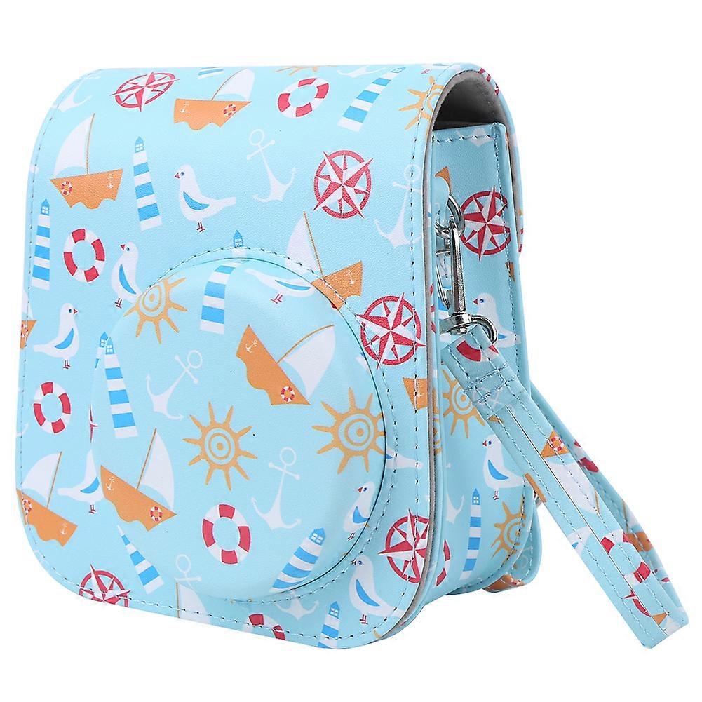 PU Leather Case Bag with Adjustable Shoulder Strap for Fujifilm Mini 11 Camera Storage Bag