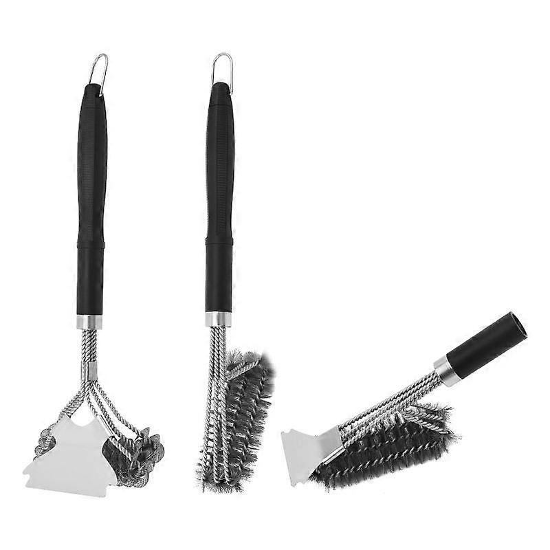 Grill Brush with Handle BBQ Cleaner Accessories - Safe Wire BBQ Brush