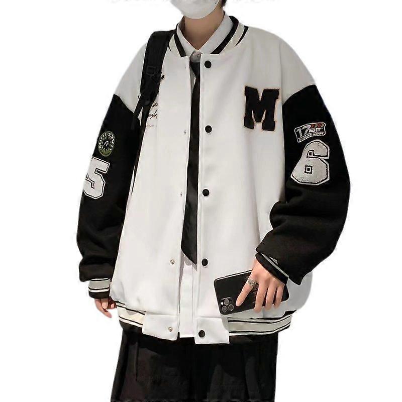 מקצועי אירופאי ואמריקאי רטרו רקום ז'קט מעיל גברים של רחוב בייסבול מדים גברים של זוג רופף מעיל למעלה