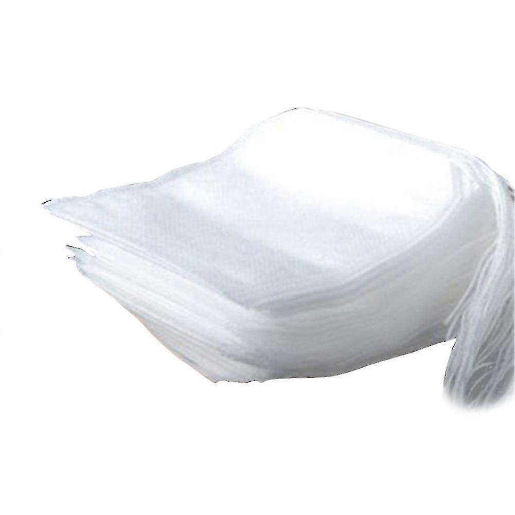 100 st. engångstepåsar 5,5 x 7 cm papperstepåsar med dragsko, hälsosamt te