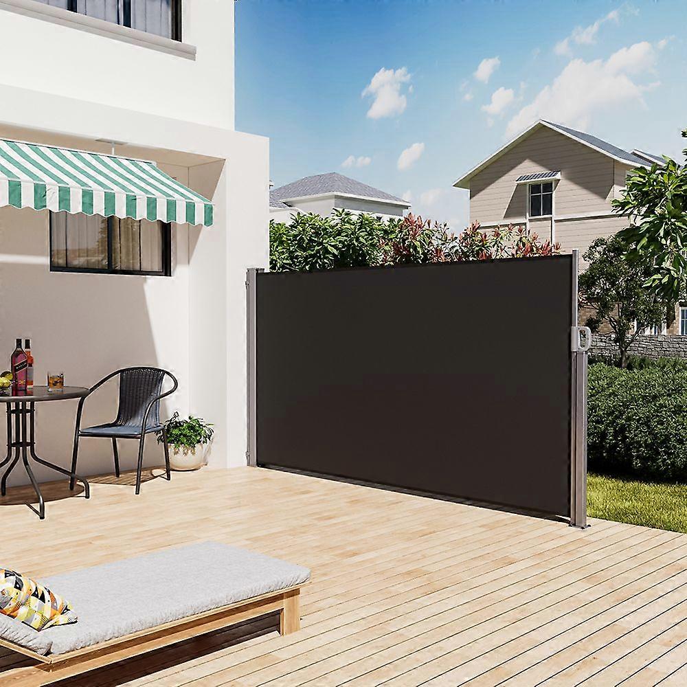 Retractable Garden Privacy  Screen - Grey