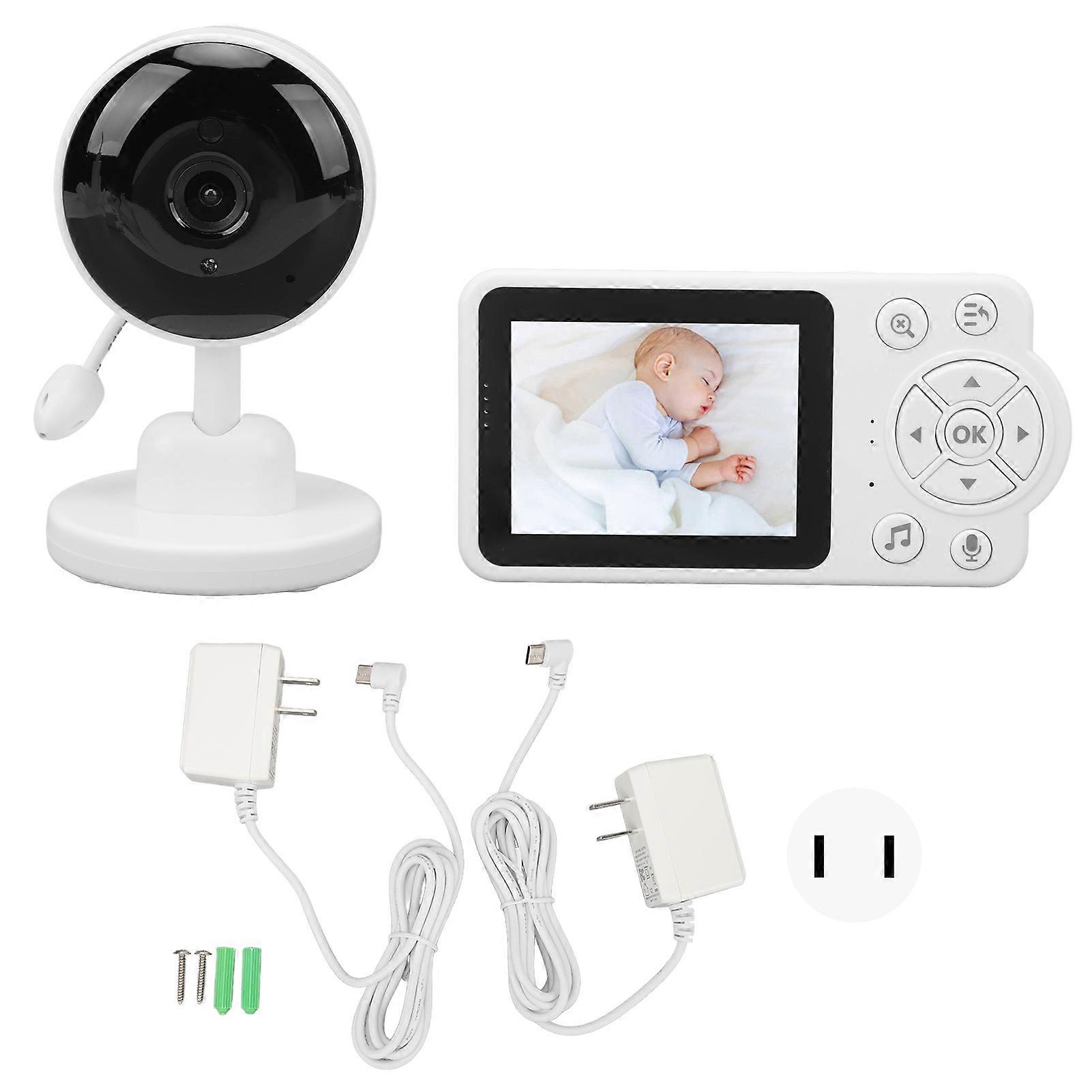 Camera with 2.8inch Screen HD Night Vision Two Way Talking Temperature Cry Detection Breastfeeding Reminder Lullabies Video Baby Monitor