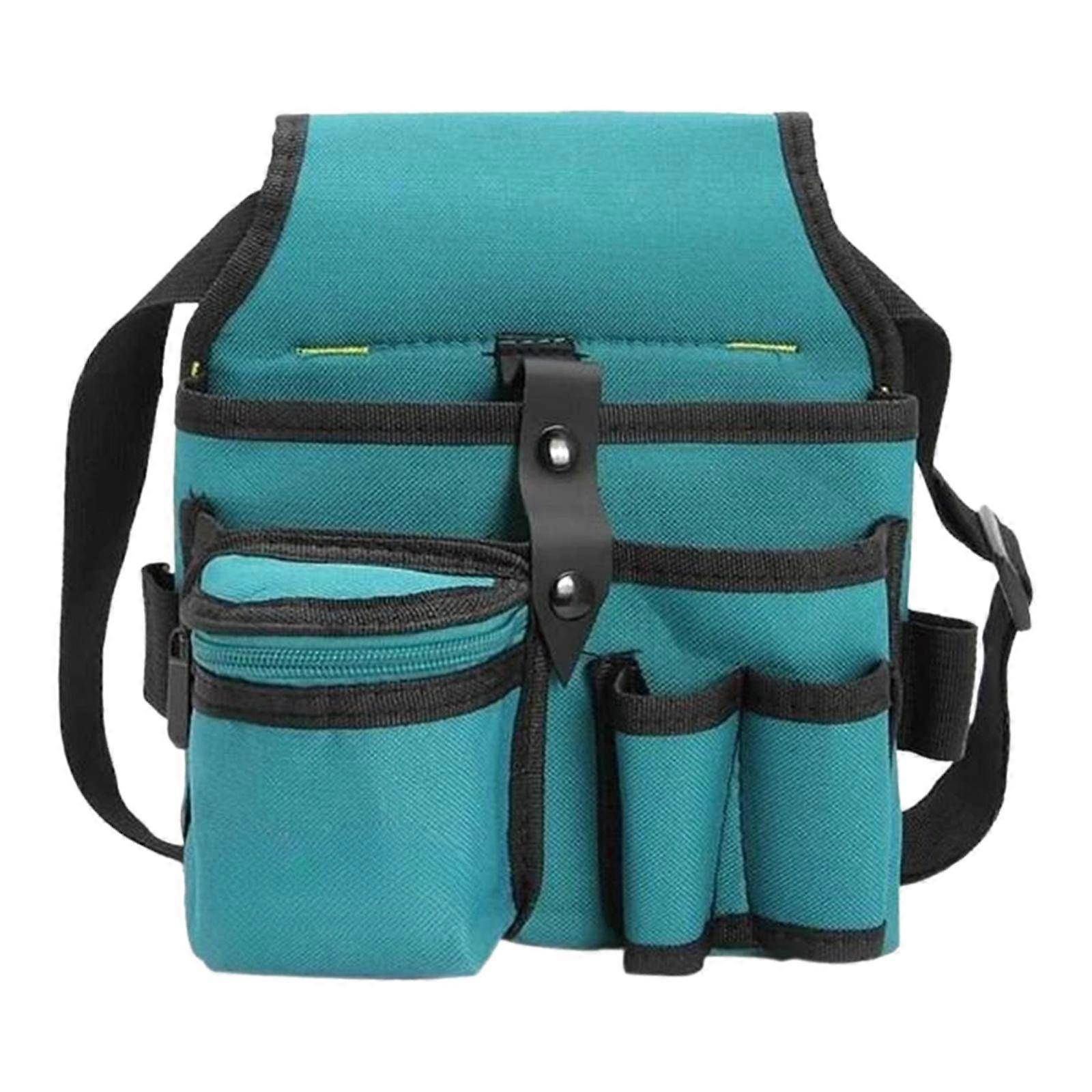 Electrician Tool Pouch with Adjustable Waist Belt Multi Pockets for Plumbers