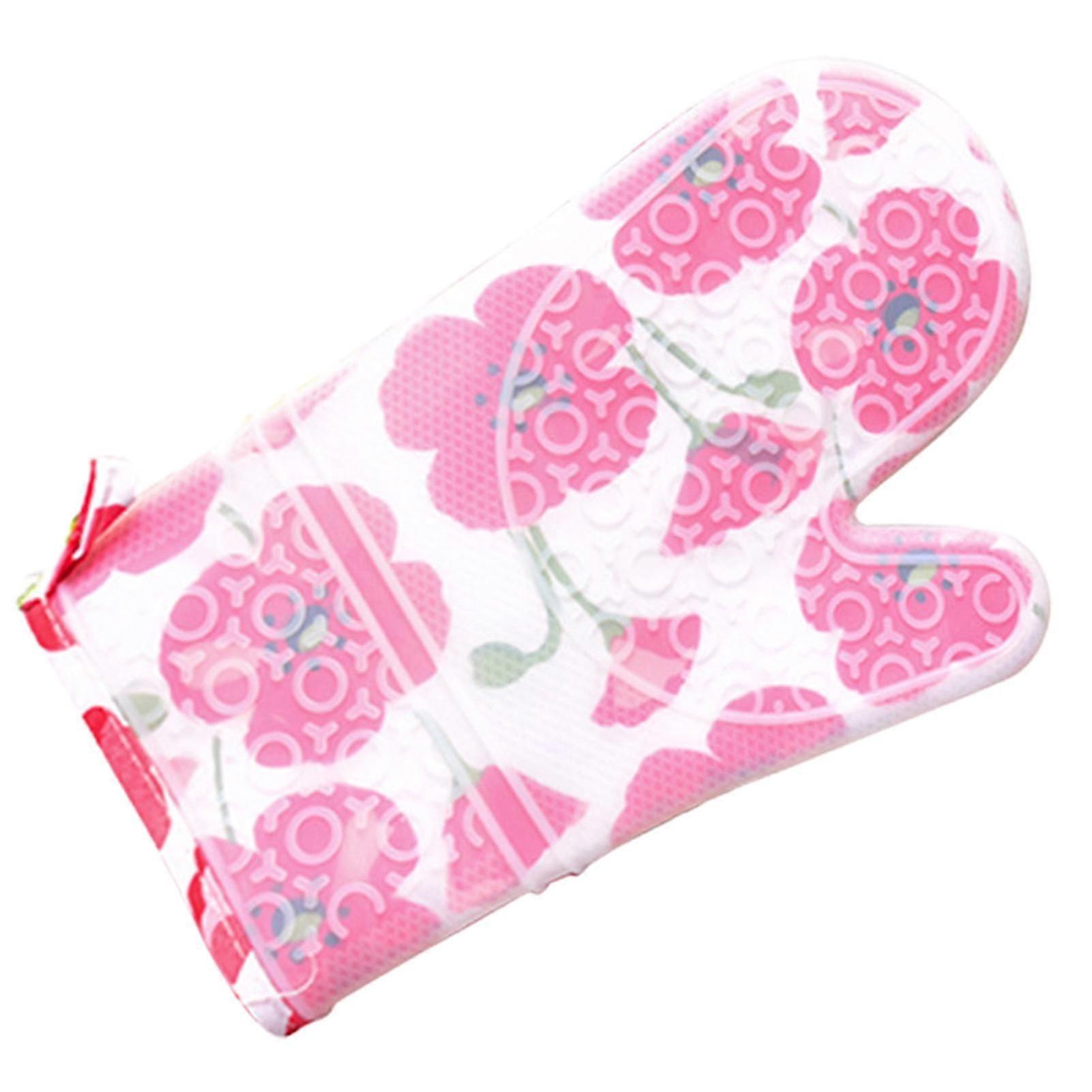 Flower Pattern Silicone Oven Glove  Mengxi