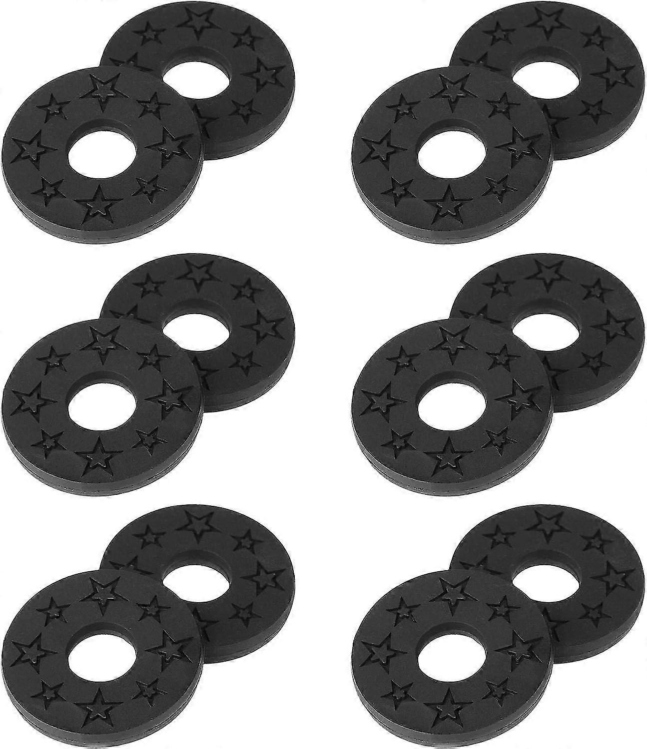 Guitar Strap Locks Premium Strap Blocks Guitar Protector Black, 6 Pair
