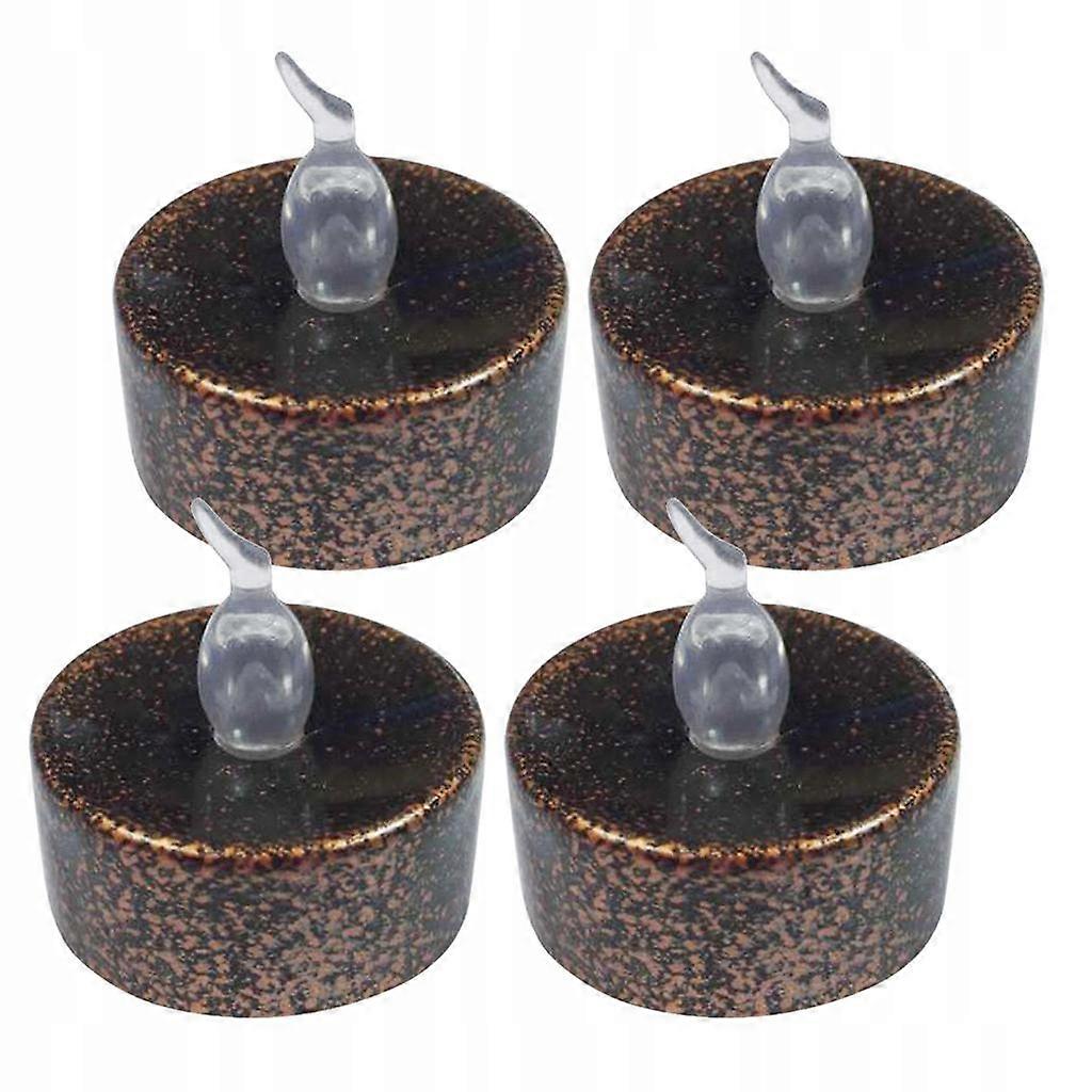 4x Led Teelicht Kerze Flackern Flammenlos
