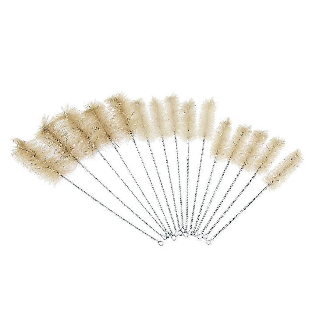 Set of 15PCS Lab Test Spice Tube Beaker Brushes Brush Cleaning Tool 3 Sizes