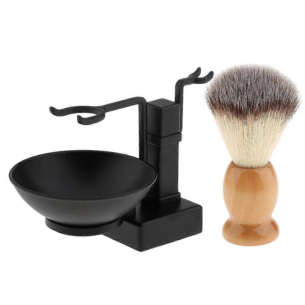 Shaving Stand, Bowl with Brushes Tools for Home, Travel,