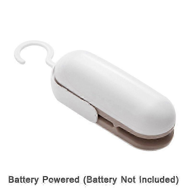 2 in 1 USB充電式ミニバッグシーラー、食品保存用カッター付き-ブラウン