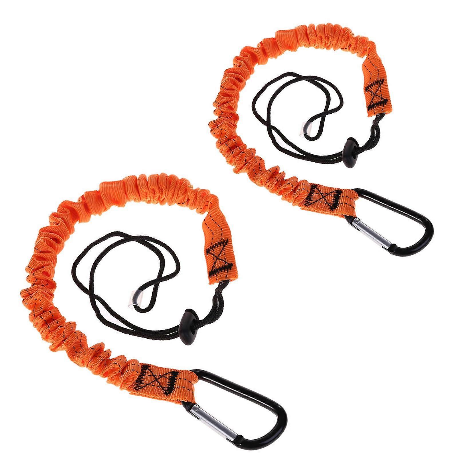 Fall Protection Keychains, Retractable Nylon Keychain with Screw Lock, Adjustable Length and Safety System