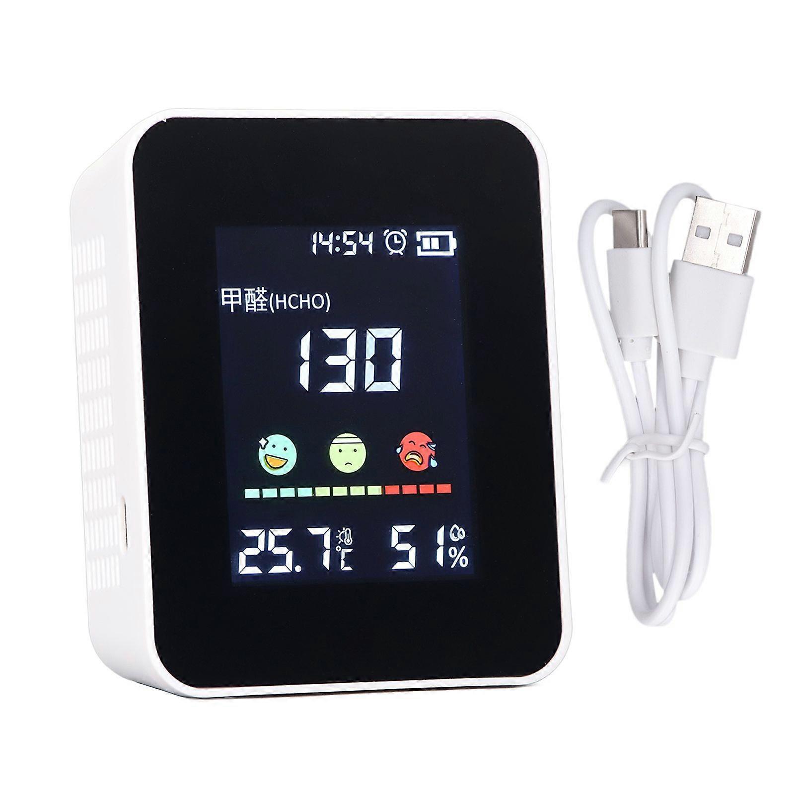 High quality  5-in-1 Indoor Air Quality Monitor 5V with Formaldehyde Detection