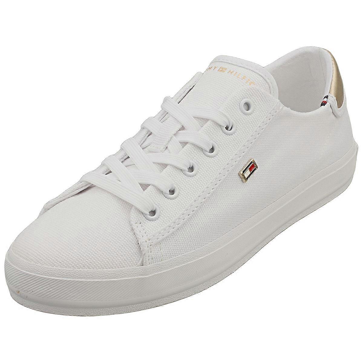 Tommy Hilfiger Vulc Sneaker Womens Casual Trainers in White