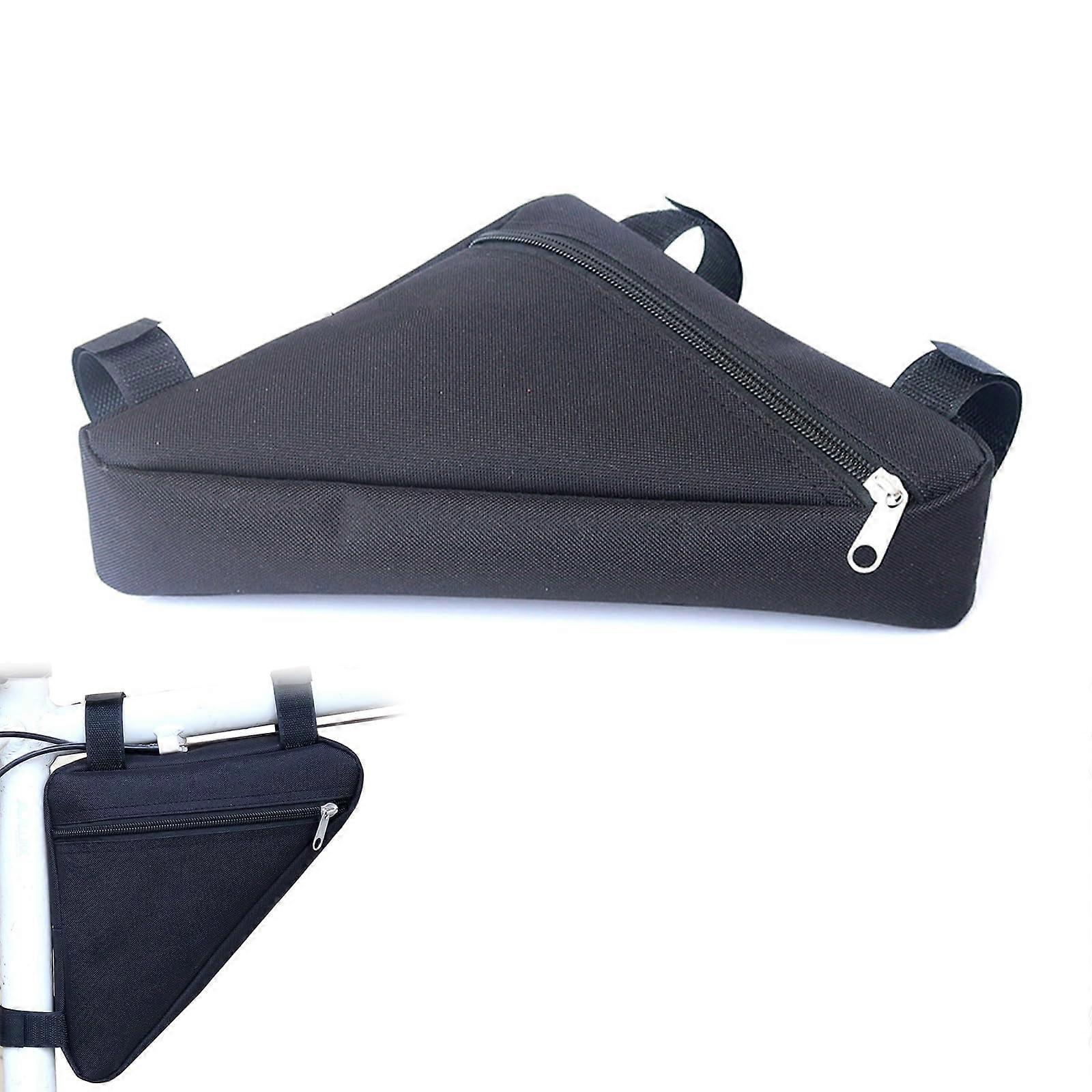 triangle bag, bicycle frame bag, ideal for lock, tools, rain jacket
