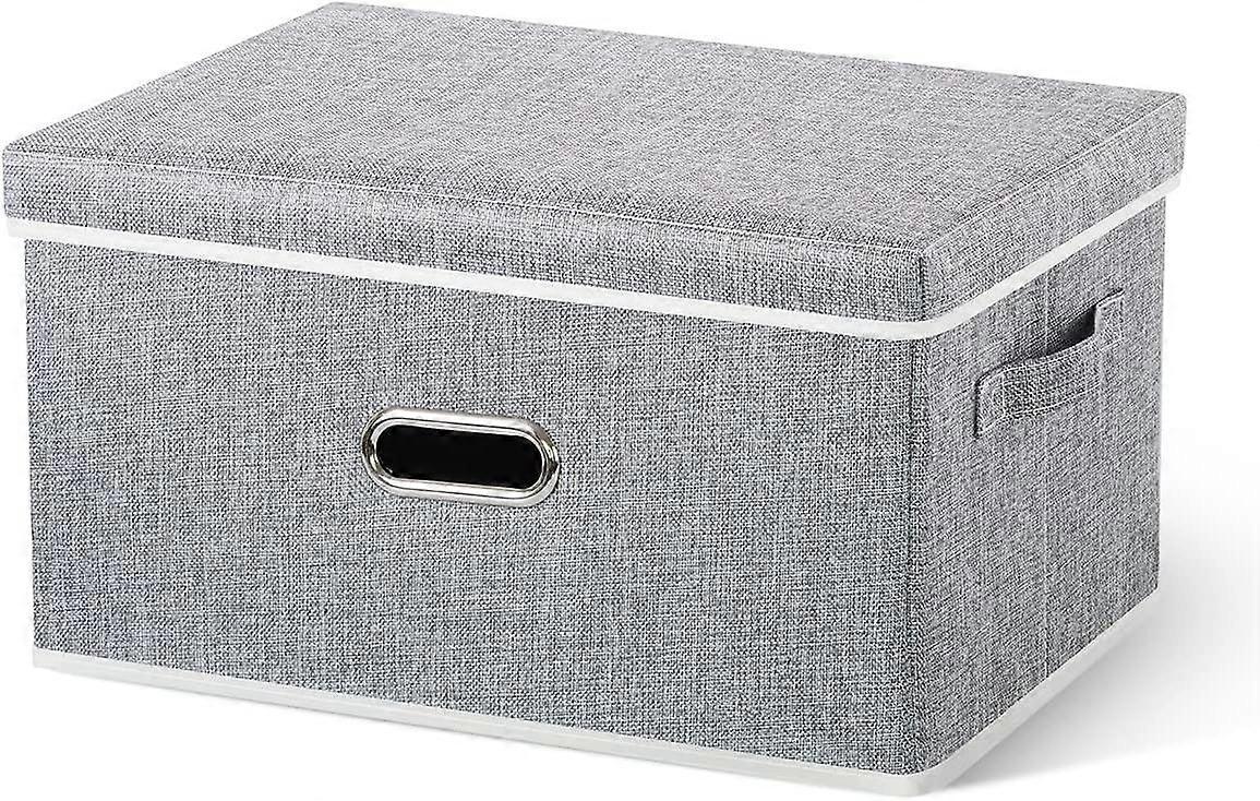 Fabric Storage Box with Lid, 20 L