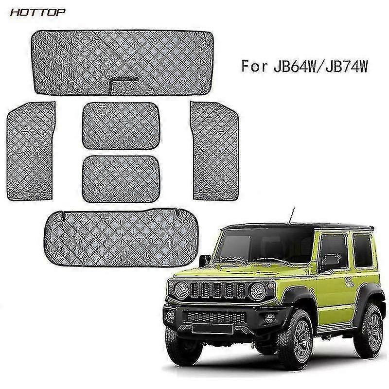6-Piece Custom Fit Sunshade για Suzuki Jimny JB64W / JB74W Καλύμματα παραθύρων αυτοκινήτου