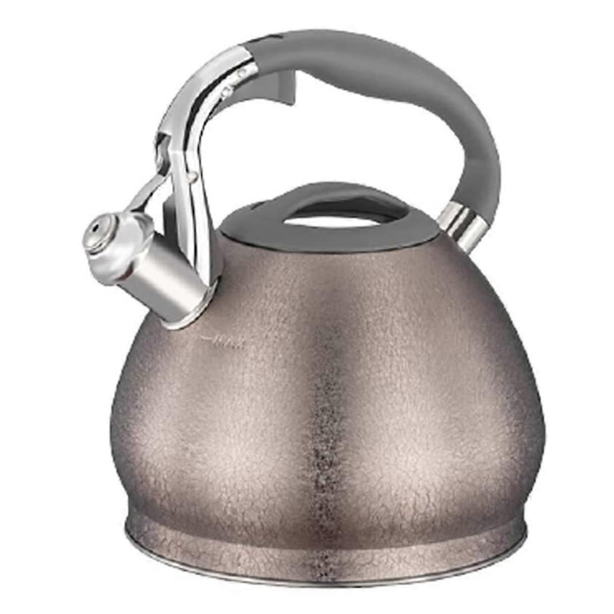 Tea Kettle Stovetop 3L Stainless Steel Whistling Teapot for Electric Induction and Camping 19x23cm Thickened Bottom
