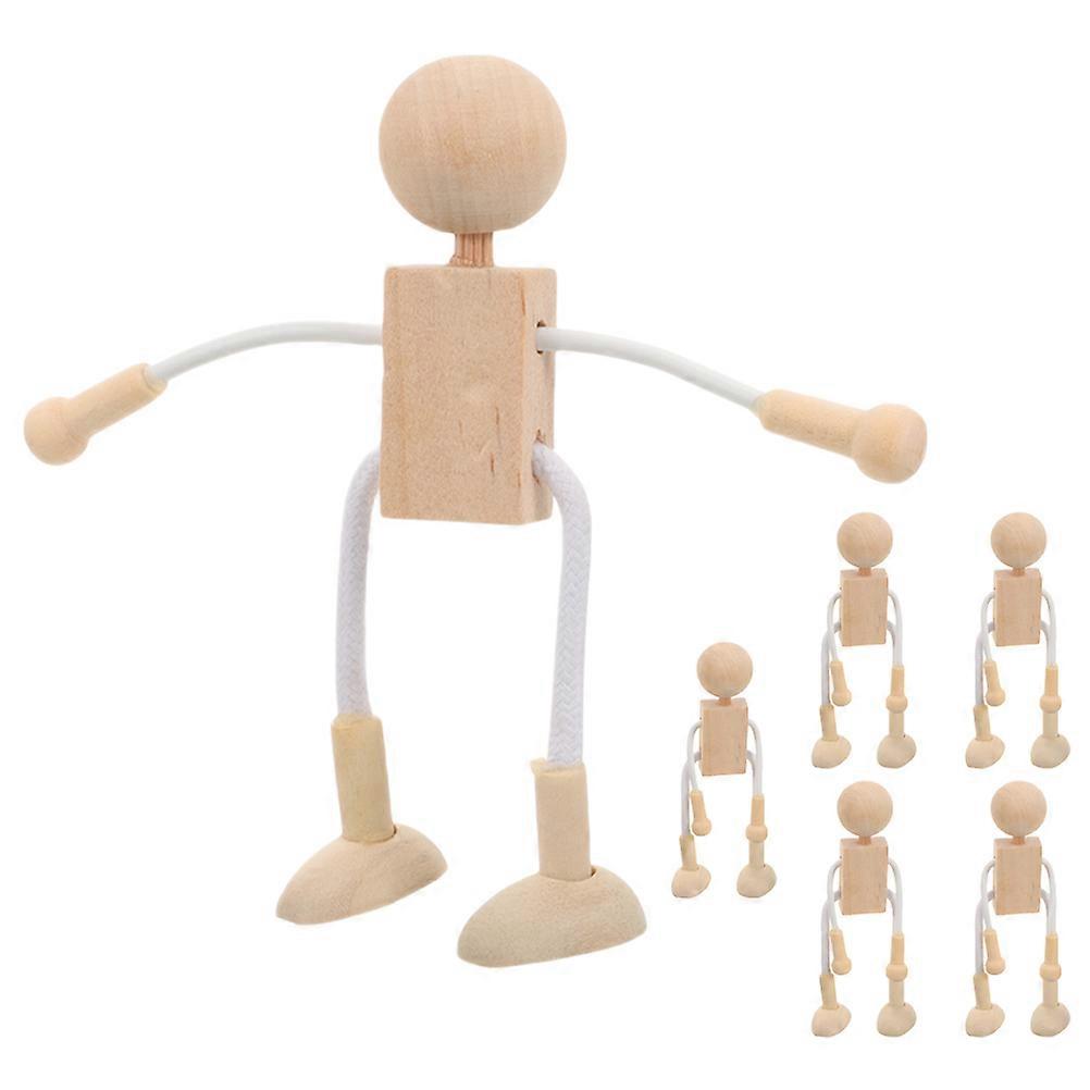 Wooden Toy Figures, Blank Dolls for and Decoration