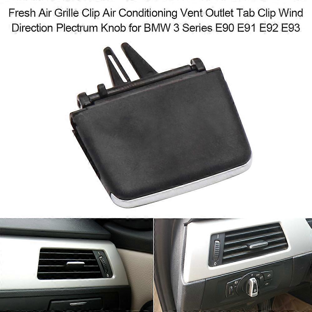 Fresh Air Grille Clip Air Conditioning Vent Outlet Tab Clip Wind Direction Plectrum Knob Replacement for BMW 3 Series E90 E91 E92 E93
