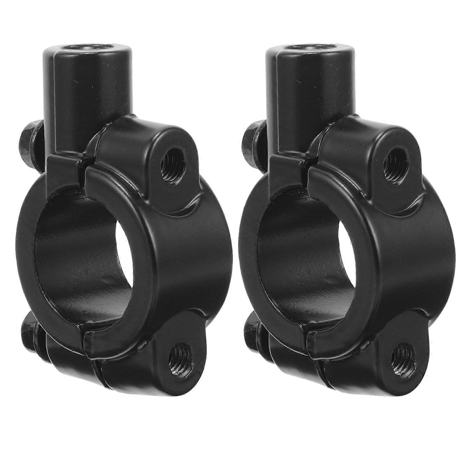 Here's a refined and professional product description based on your input:
**2PCS Aluminum Alloy Motorbike Mirror Mounts – Black Rearview Mirror