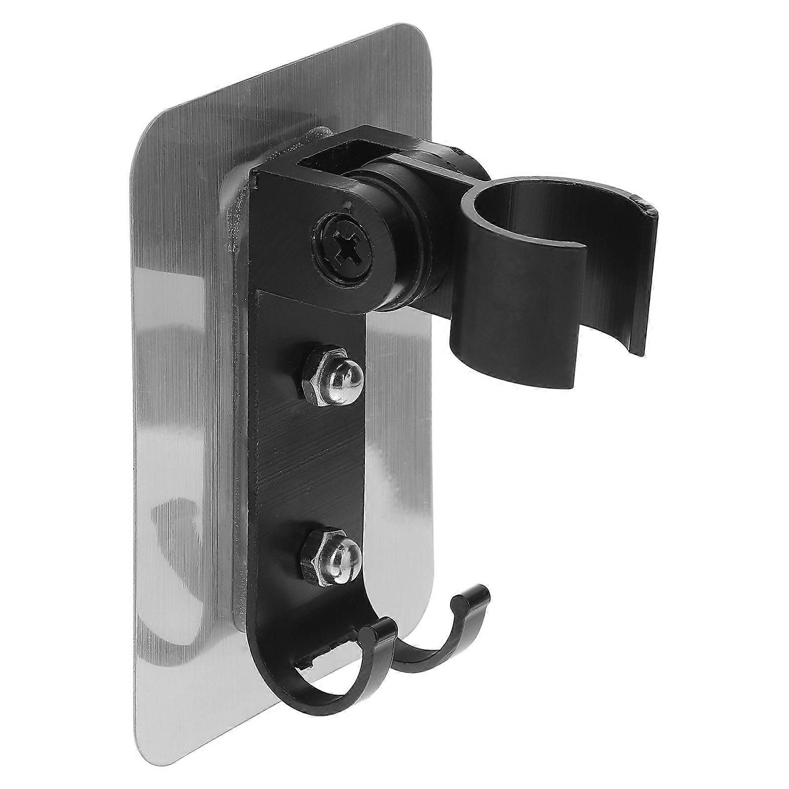 1Pc Shower Head Holder Adjustable Bracket Handheld Bathroom Shower Base (Black)