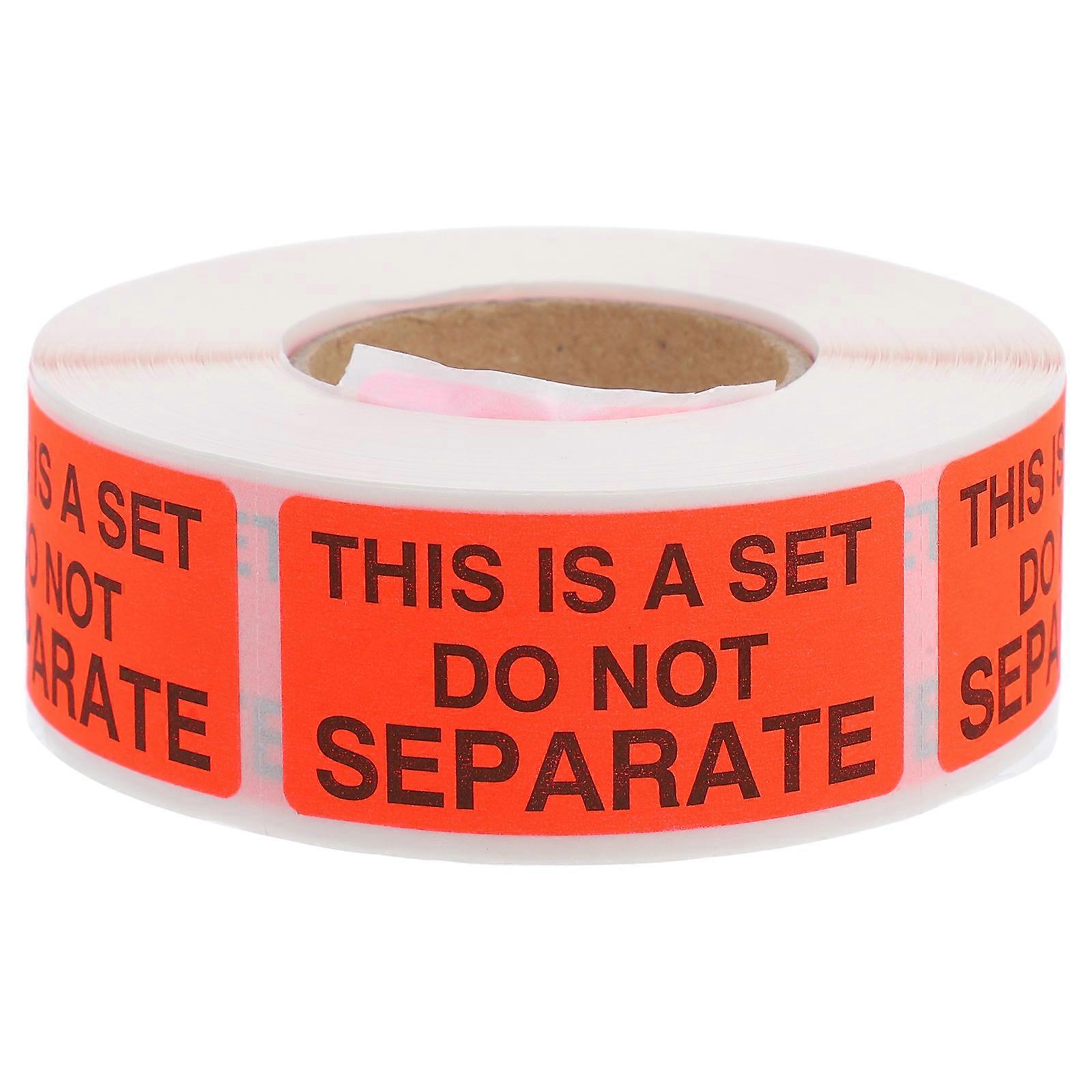 Do Not Separate Stickers Red Packaging And Transport 2x0.98 Inch High Visibility 500Pcs Roll