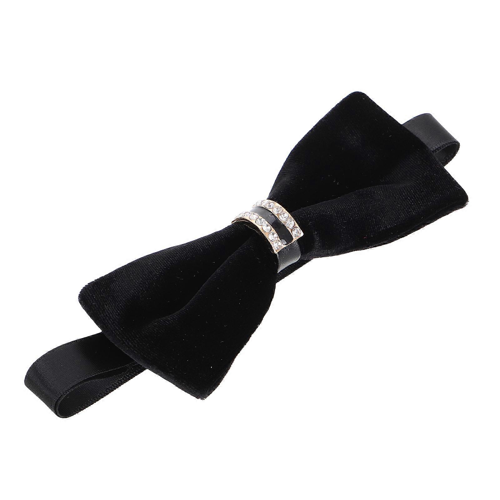 Mens Velvet Bowtie Fashion Essential Black 1Pack