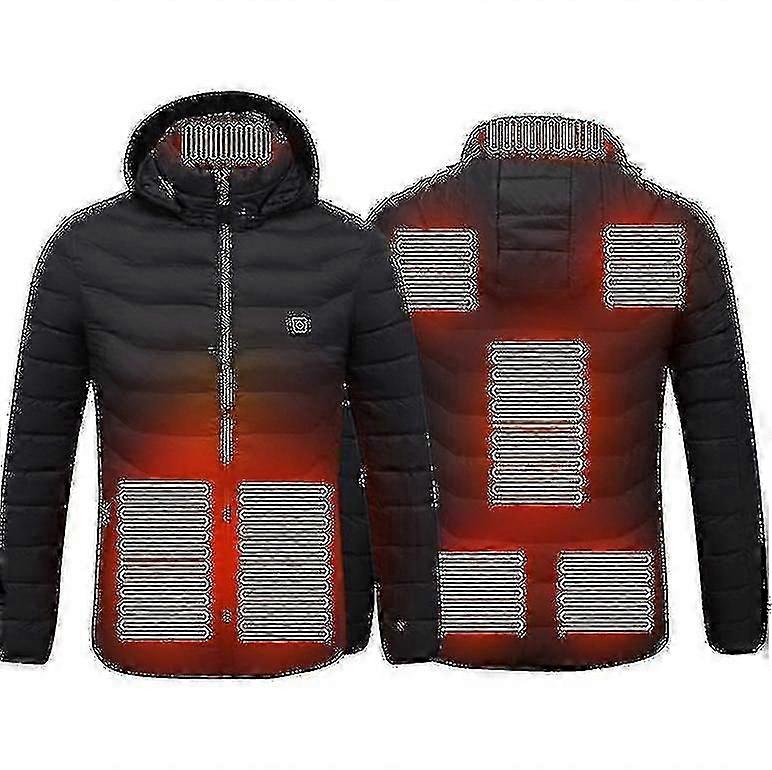 Giacca riscaldata, Giacca riscaldata elettrica calda invernale all'aperto, 8 zone riscaldate