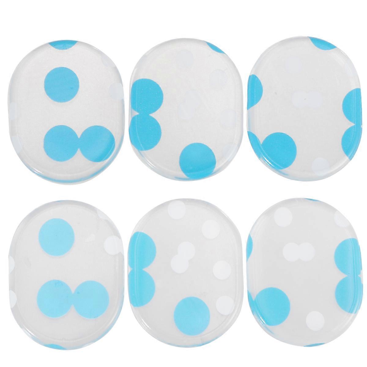 Damper Silicone Pad Drum Damper Reduce Ringing For Percussion Instrument 3.5x2.5cm Self-Adhesive 6Pcs