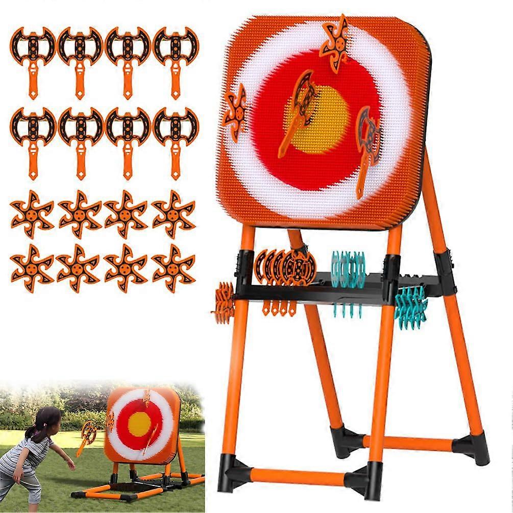 Axe Throwing Game Set for Adults Outdoor Indoor with Axe Dartboard