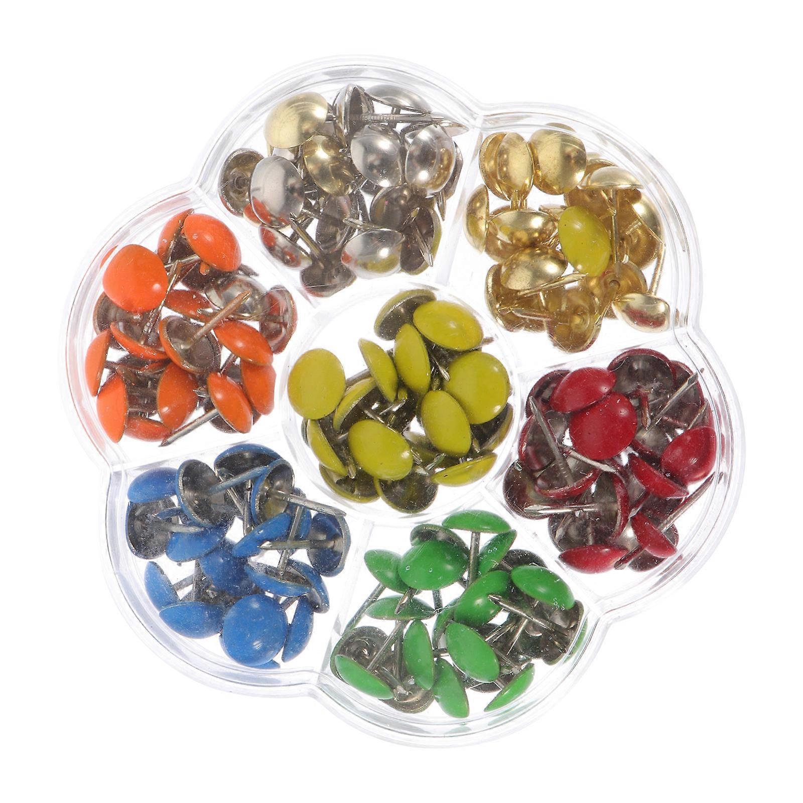 Multi Function Thumb Tacks Galvanized Iron Diy Wall Pushpins Simple Home Office Cork Tacks 140Pcs