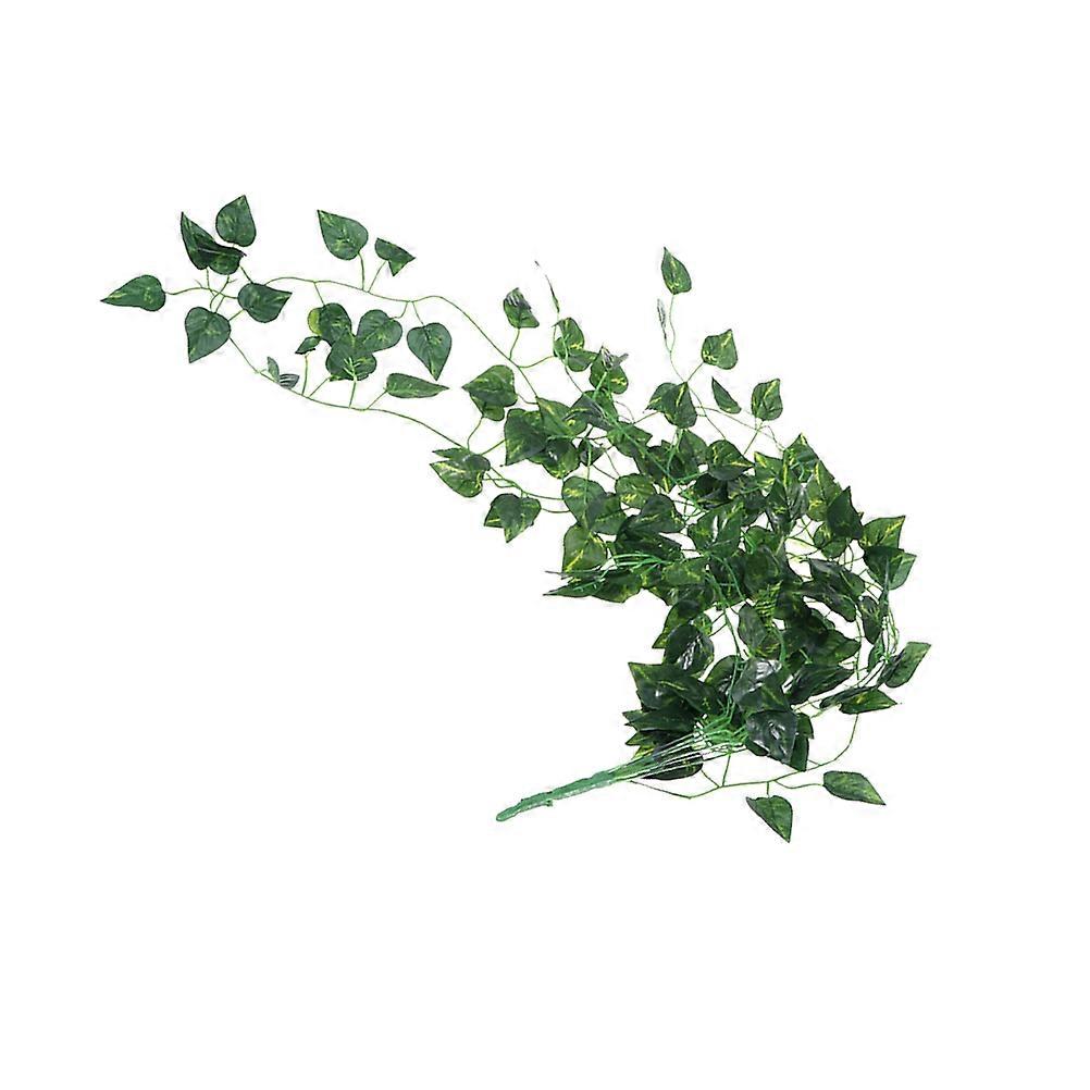 Artificial Greenery Realistic Simulation Scindapsus Leaves for Home Decor Outdoor Decoration 95x12x2cm 2Pcs