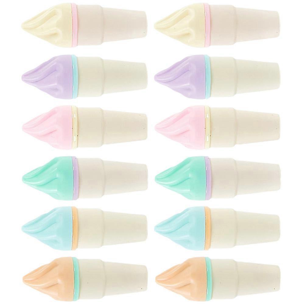 Highlighters Ice-cream Cone Highlighters Assorted Color Writing Pens School DIY Projects 6Pcs