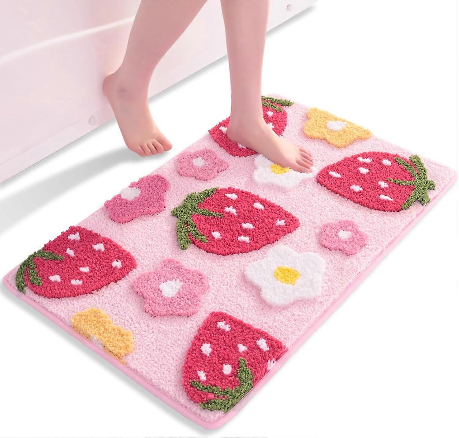 1 Item - Bath Mat - Non-Slip - Washable - Soft Microfiber