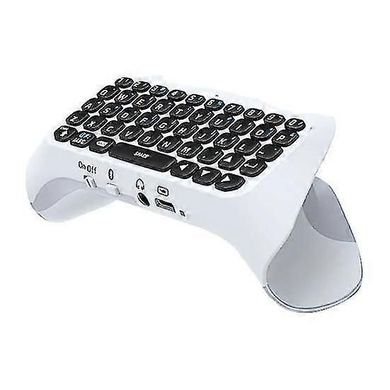 Wireless Keyboard Controller Bluetooth-compatible Controller Chat Pad Keypad Gamepad Mount with Built-in Speaker for PS5 QWERTY
