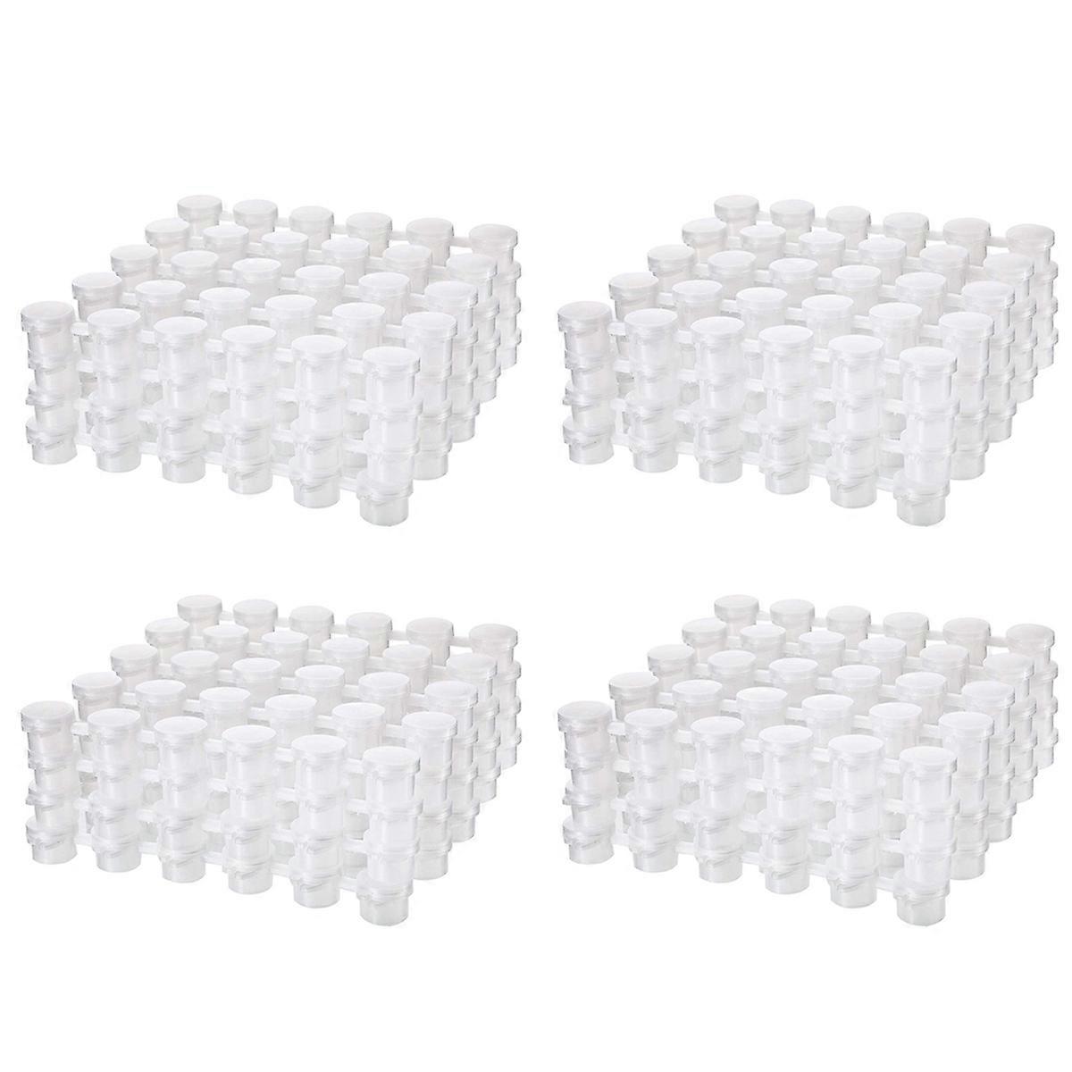 24 Strips Empty Paint Strips Paint Cup Pots Clear Storage Containers Painting Arts Crafts Supplies 1