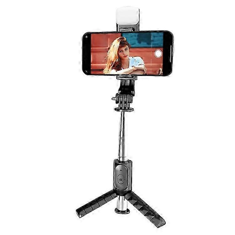 Mini Selfie Stick Tripod 0.76m Desktop Stand Integrated Phone Holder for Live Streaming