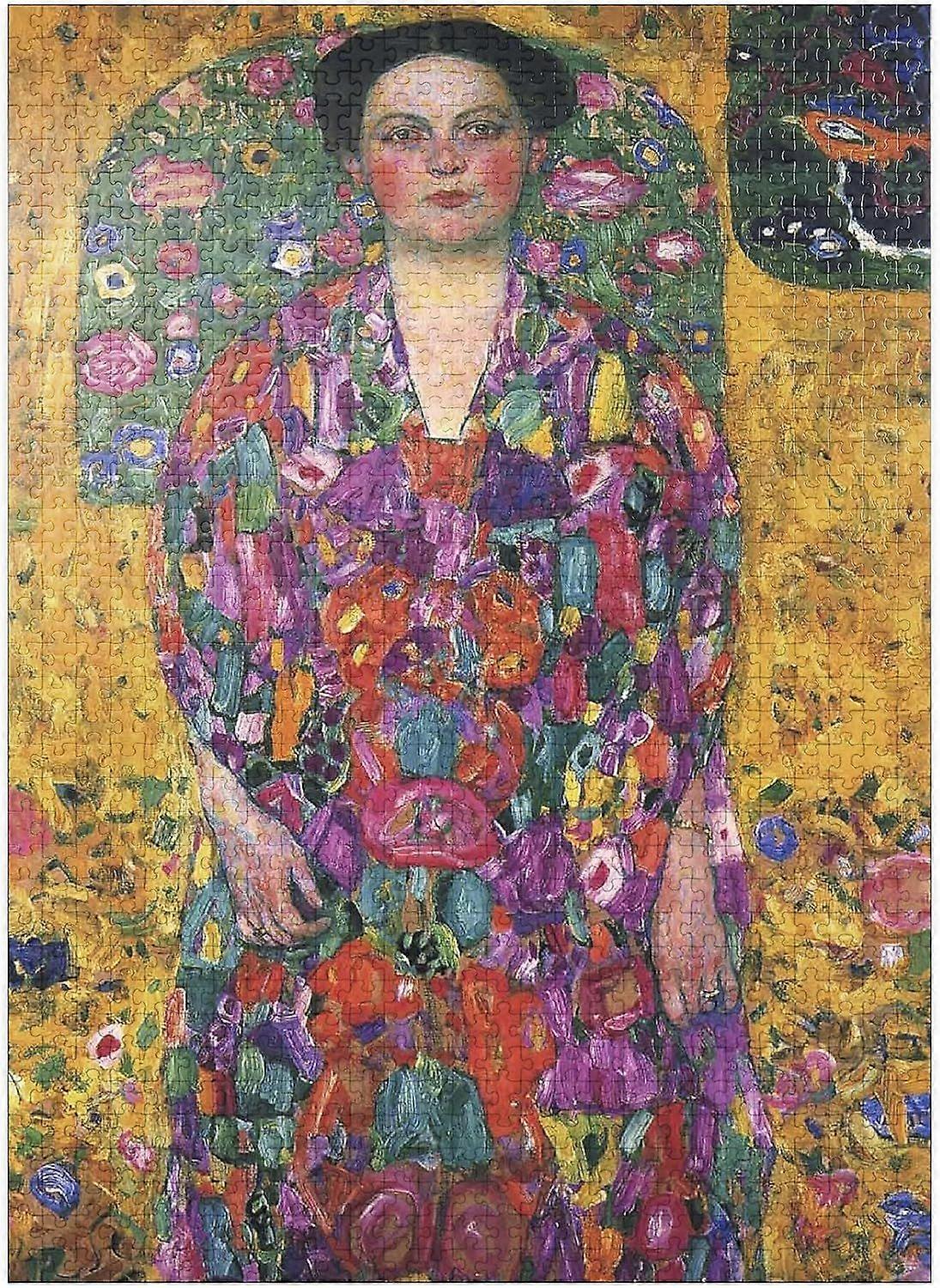 グスタフ・クリムツ ユージニア・プリマヴェージの肖像 1913 - プレミアム 1000 ピースのジグソーパズル 大人 スタイル 402