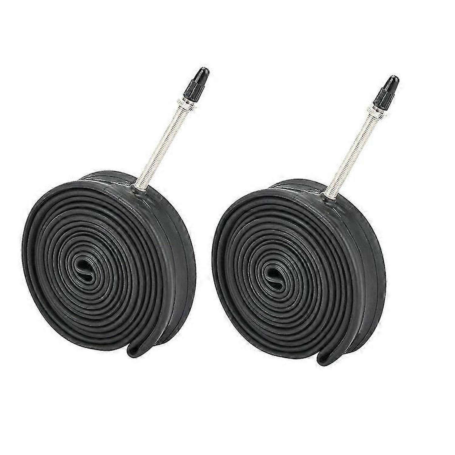 2er Pack 700 x 28-32C Reifen Rennrad, Fahrradschlauch mit 60mm Presta-Ventil für Rennräder