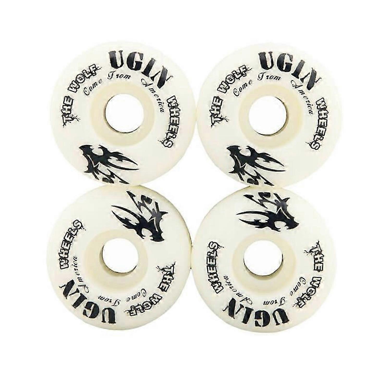 UGIN Classic The Wolf Series Pro 4 Adet Kaykay Tekerlekleri Engebeli Zeminler Asfalt için 52mm Esnek PU