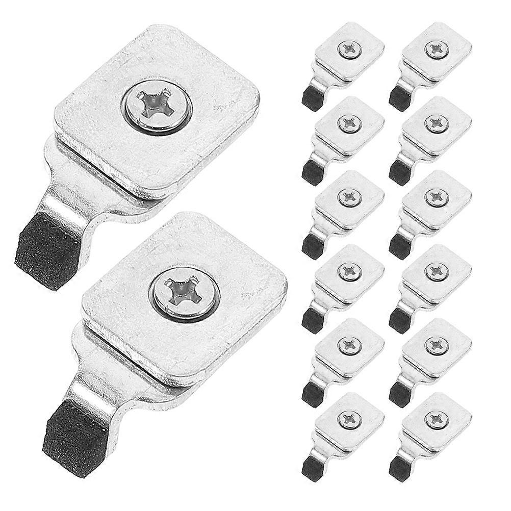 Indoor Curtain Track Plug Curtain Rod End Stop Rectangular Sleek Design 20Pcs Home Decoration Iron