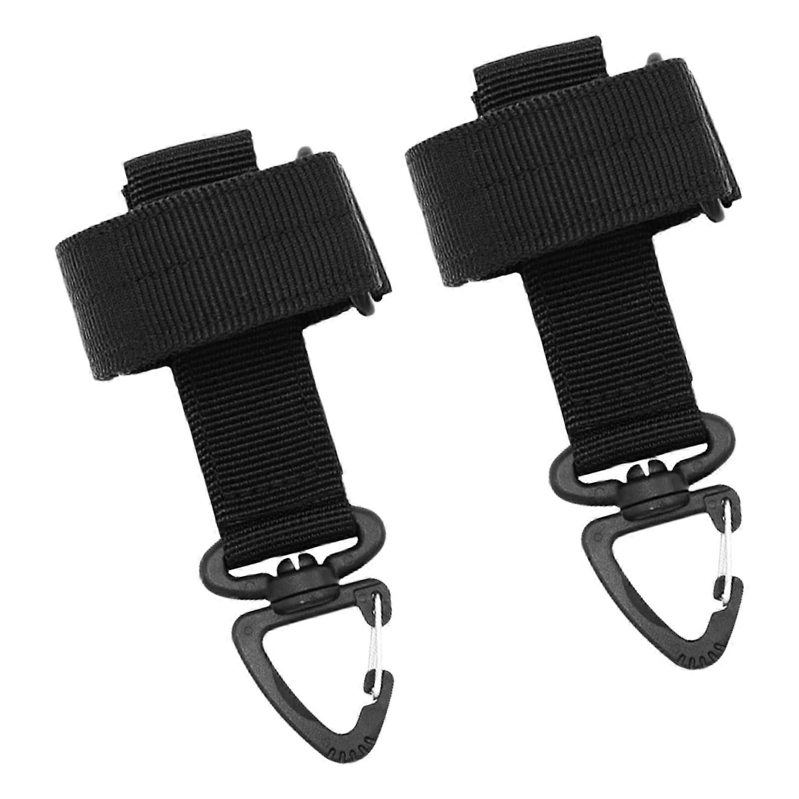 2pcs Flexible Storage Nylon Gloves Straps with Versatile Hooks for Outdoor Activities and Secure Handling