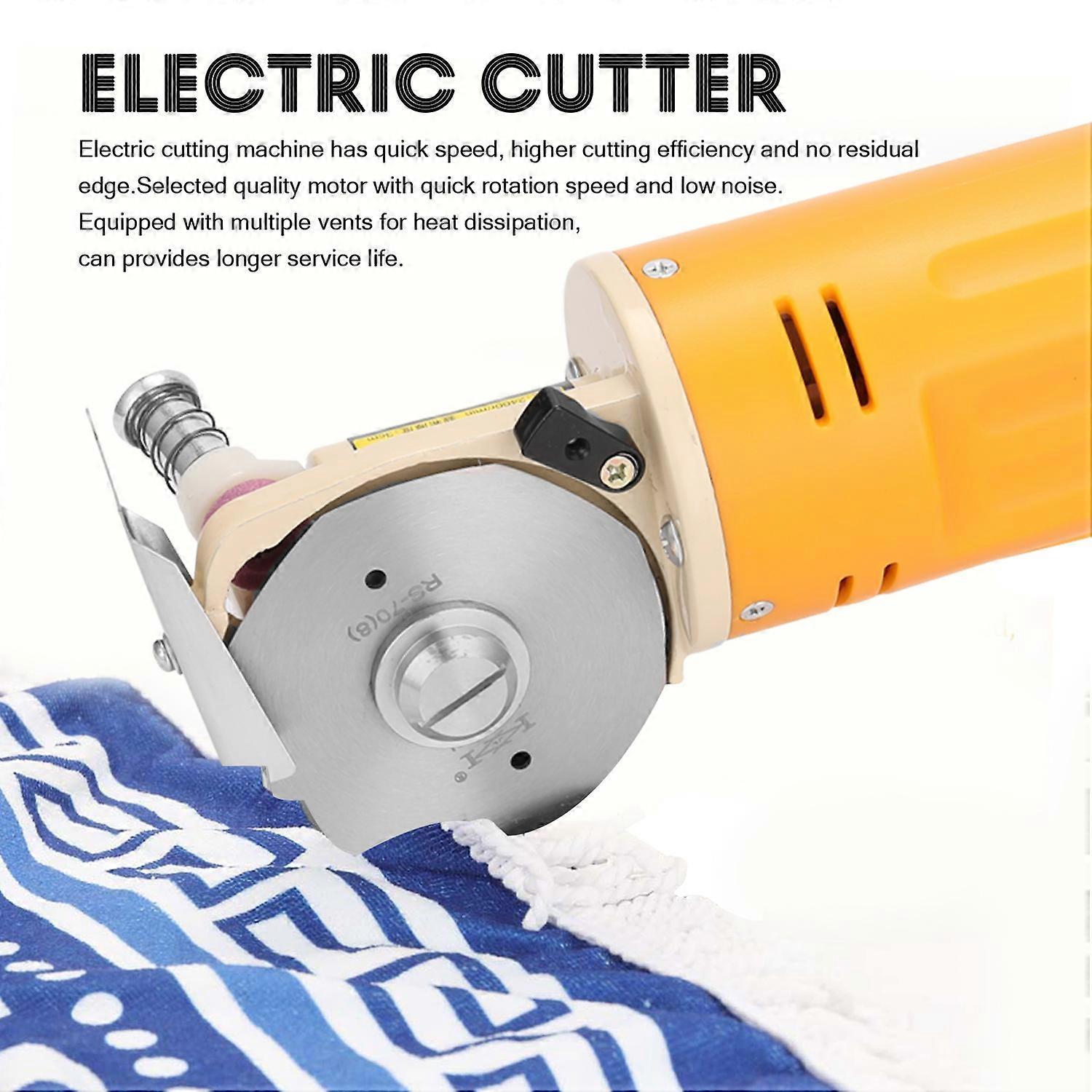 WD-2 Handheld Portable Minishear 70mm Round Blade Electric Cloth Cutter Fabric Cutting Machine