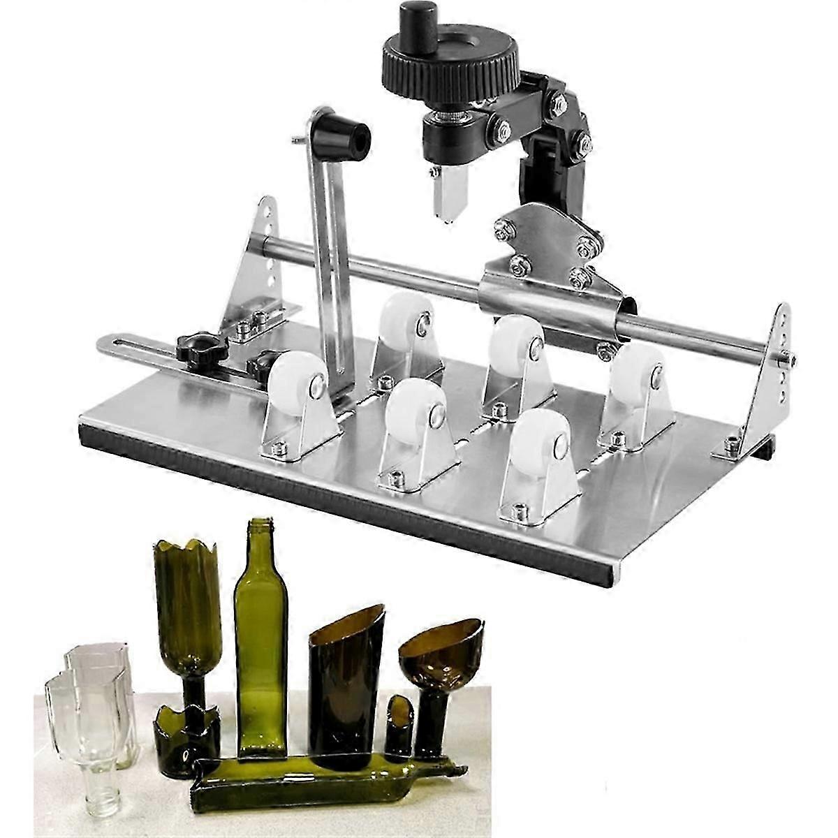 Glass Bottle Cutter Kit, DIY Precision Glass Cutter for Square, Round and Irregular Bottles, Glass C