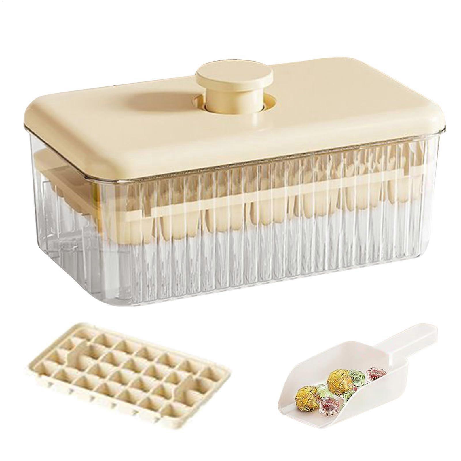 Ice cube container with lid for freezer  Easy ice cube removal for cool drinks  Practical kitchen helpers for ice cubes with wine and apricot juice