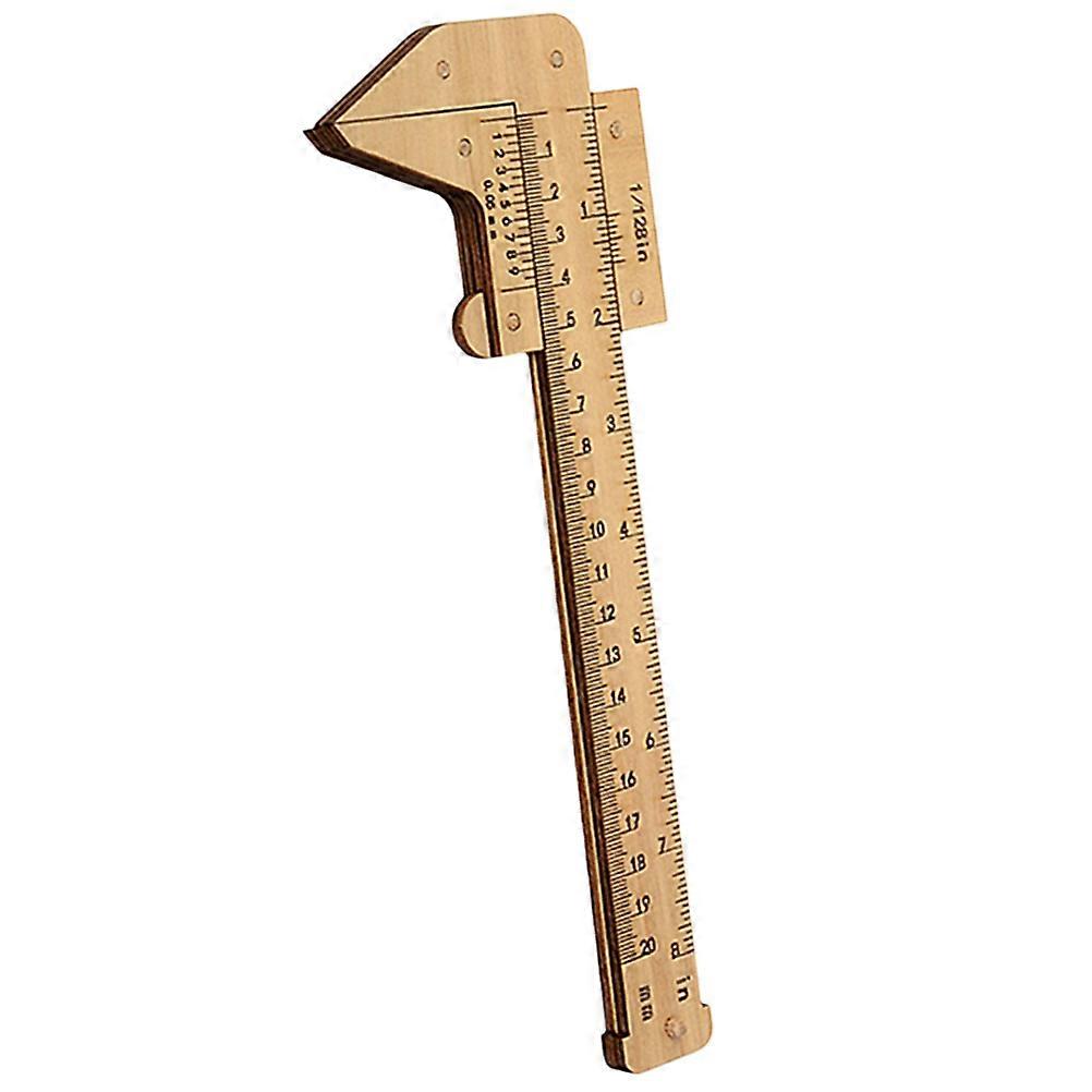 Precision Measuring Tools Wooden Ruler Artists Woodworking Rectangular Drawing 1Pack